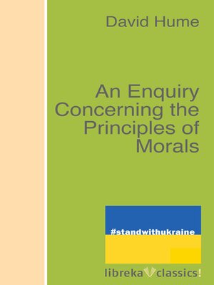 cover image of An Enquiry Concerning the Principles of Morals